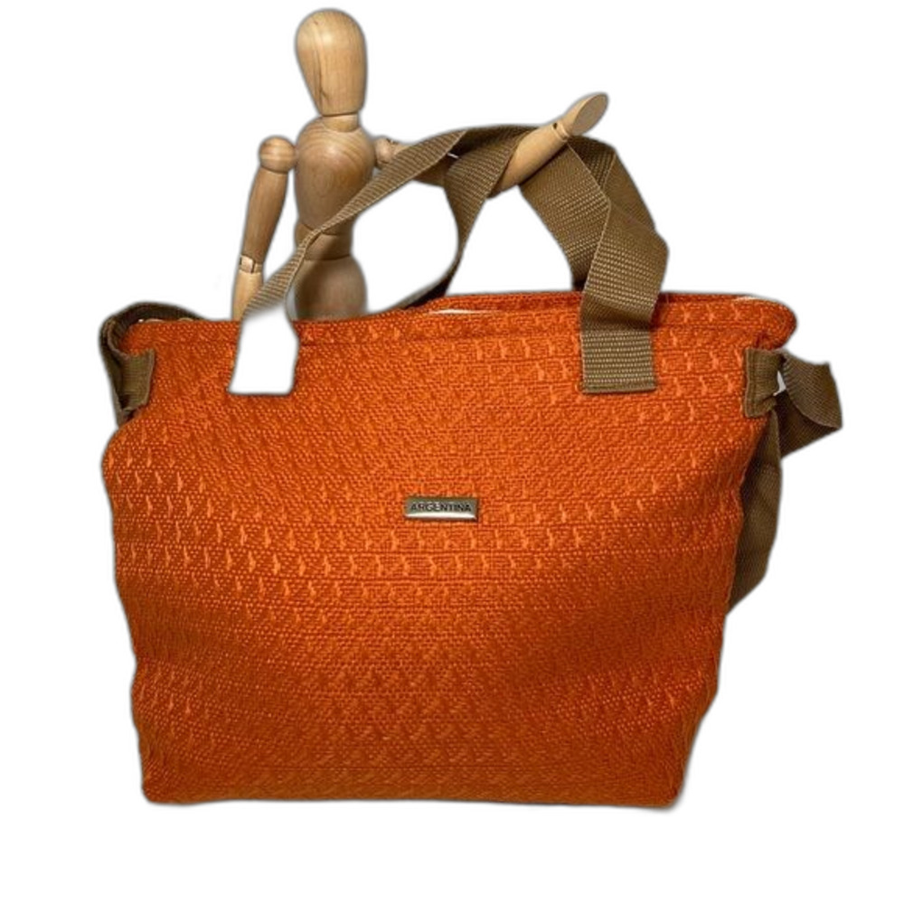 NEW Argentina purse woven pattern Crossbody Straps and Handles Double Zippers